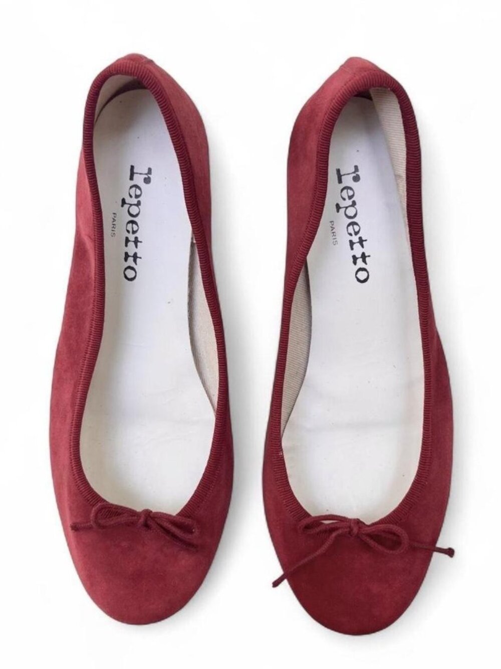 Rare Repetto Camille Suede Heels in Burgundy - Size 38.5 EU/7.5 US